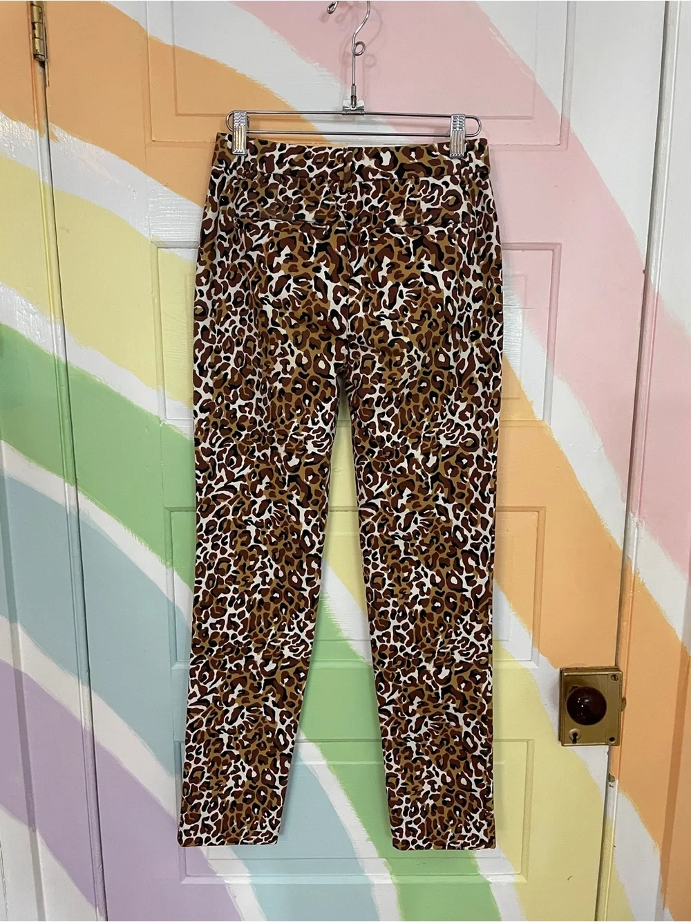 Lilly‎ Pulitzer Kelly Stretch Pants in My Favorite Spot Leopard Print Sz 00 🧡🎀